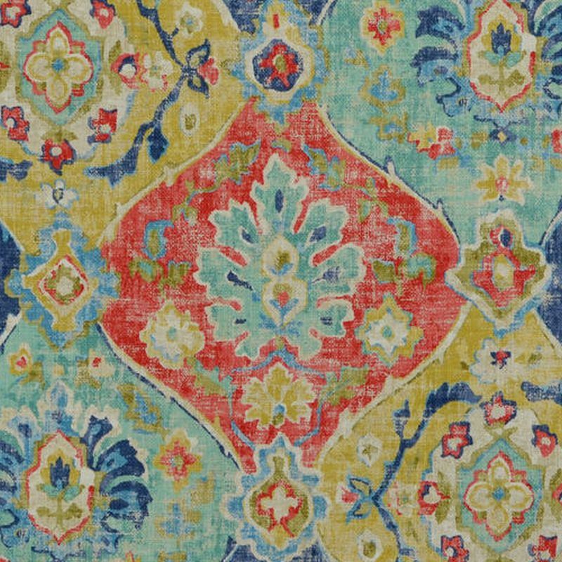 Multi-color floral décor fabric 54 inches wide | Order online at BeautifulWindowsElgin.com— an online fabric store in the United States.