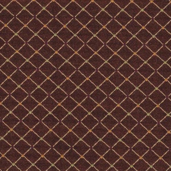 THE BROOK MERLOT FLORAL POLYESTER BLEND FABRIC