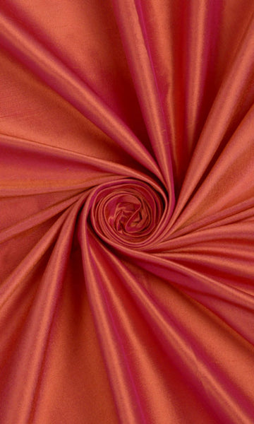 HUDSON POLYESTER MADE TO MEASURE CURTAINS & DRAPES PANELS (RUST RED)