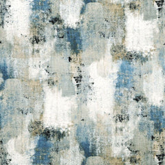 A textured fabric with a contemporary pattern in shades of grey, blue, and white, suitable for various applications including upholstery and curtains| Sold by Beautiful Windows Elgin