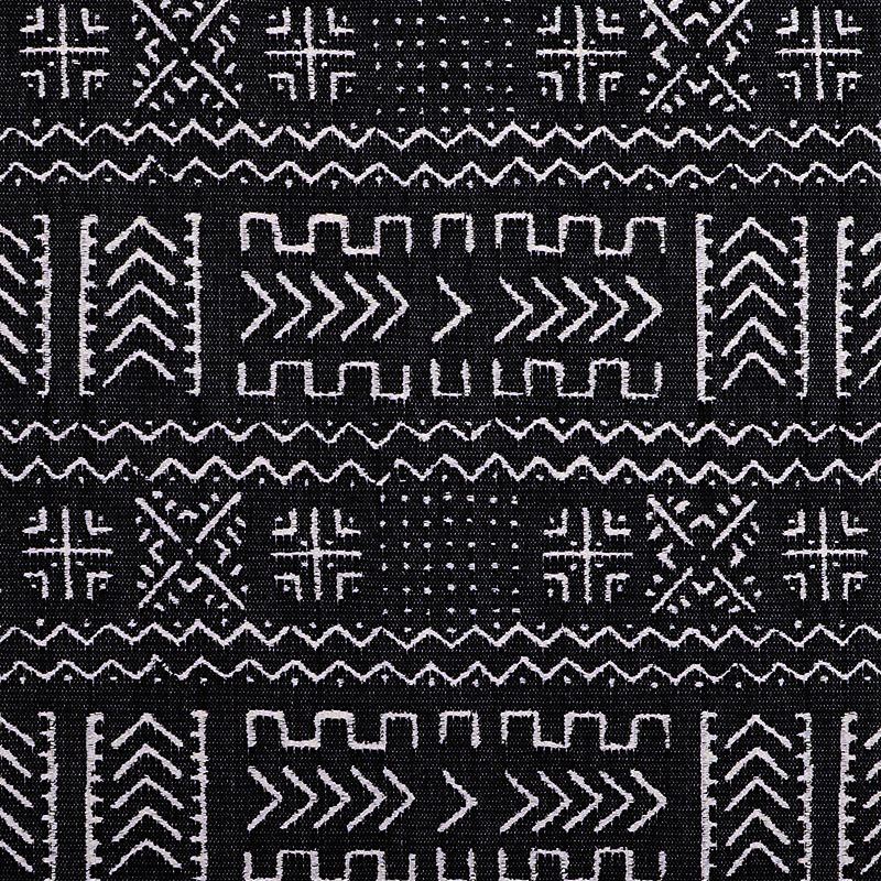 Masinda Onyx Black—High-Quality African Pint Fabric—100% Polyester—Sold by the Yard—54" Inches Wide