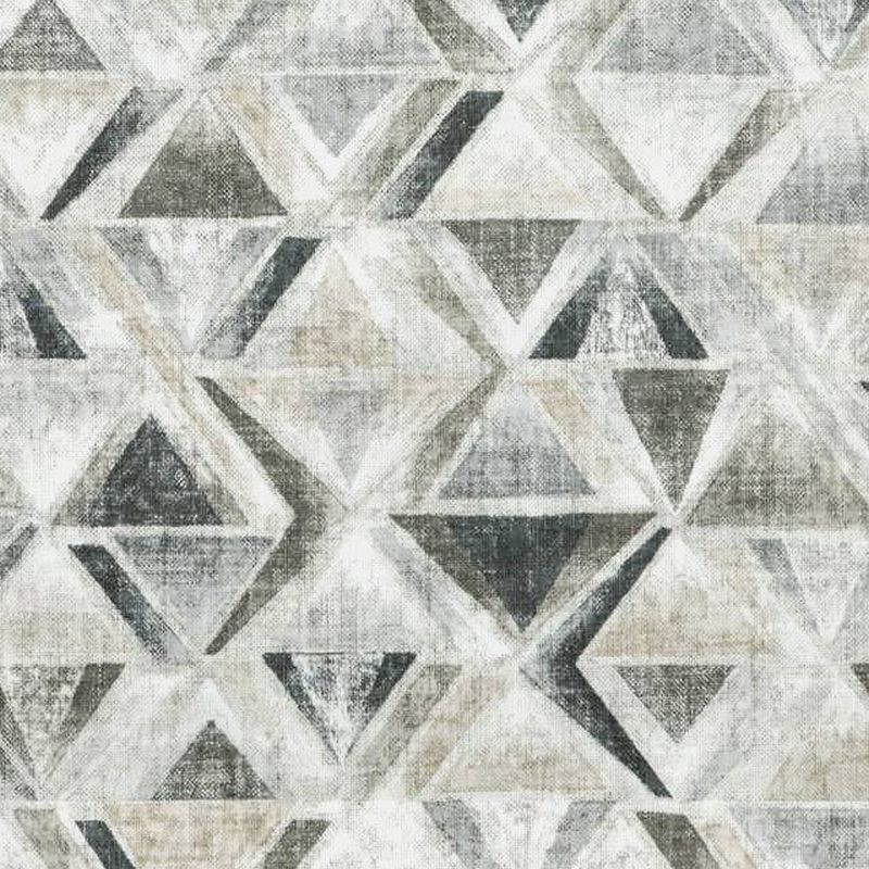 Opaline Gray-White Abstract—Diamond Decor Fabric—75% Cotton, 25% Linen—54" Inches Wide—Sold by the Yard