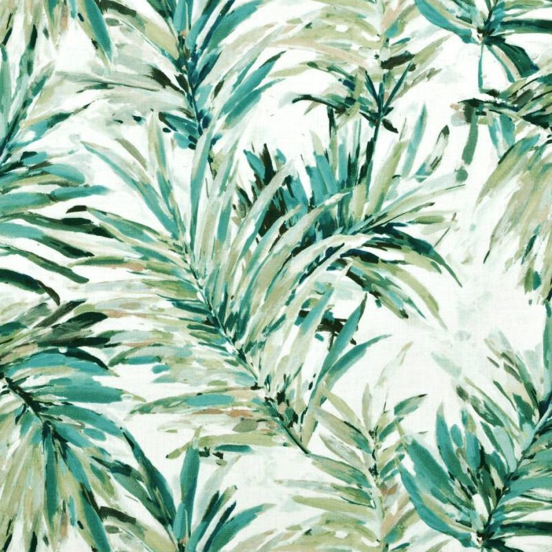 Coastal Home Décor Fabric—Green|Grey|Ivory—100% Cotton —Width 52"Wide—Fabric Sold by the Yard—Nationwide Shipping