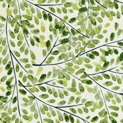 Sunil—Floral Fabric—Green Beige Color—75% Polyester 25% Cotton—56"-Inches Wide—Sold by the Yard