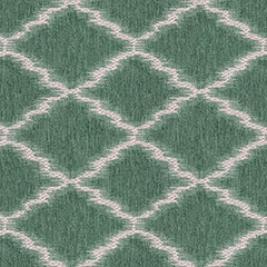 Woven Jacquard Fabric—Green White—85% Polyester, 15% Cotton—Multi-Purpose—Sold by The Yard-52" Inches Wide—Nationwide Shipping