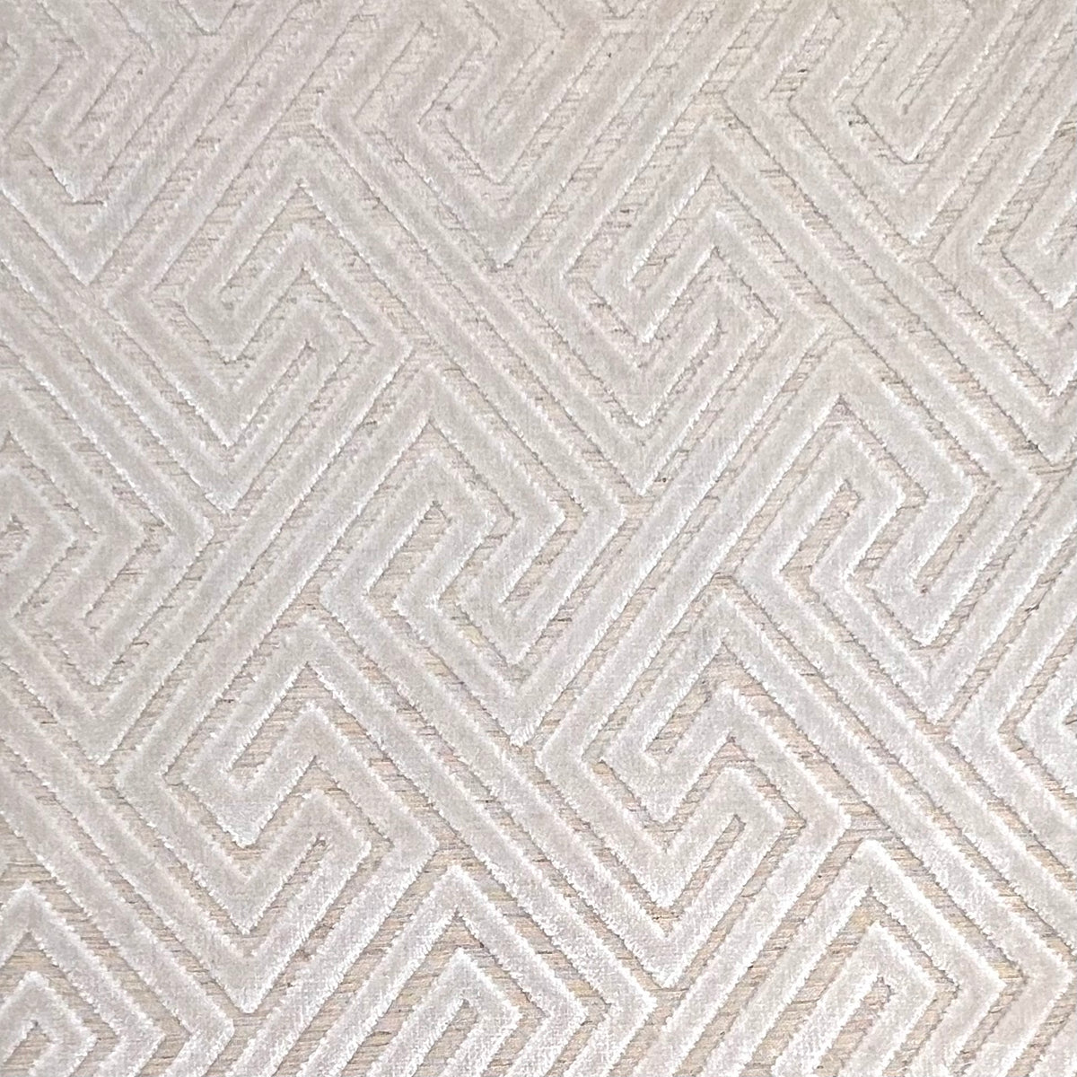 Cut Velvet Upholstery Fabric—Pearl Grey—100% Polyester—Sold By the Yard—Width 52" Inches Wide