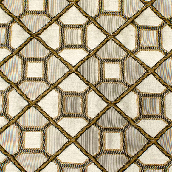 Geometric Diamond Pattern Fabric—Truffle Brown—100% Polyester—Width 52"Wide—Sold by the Yard