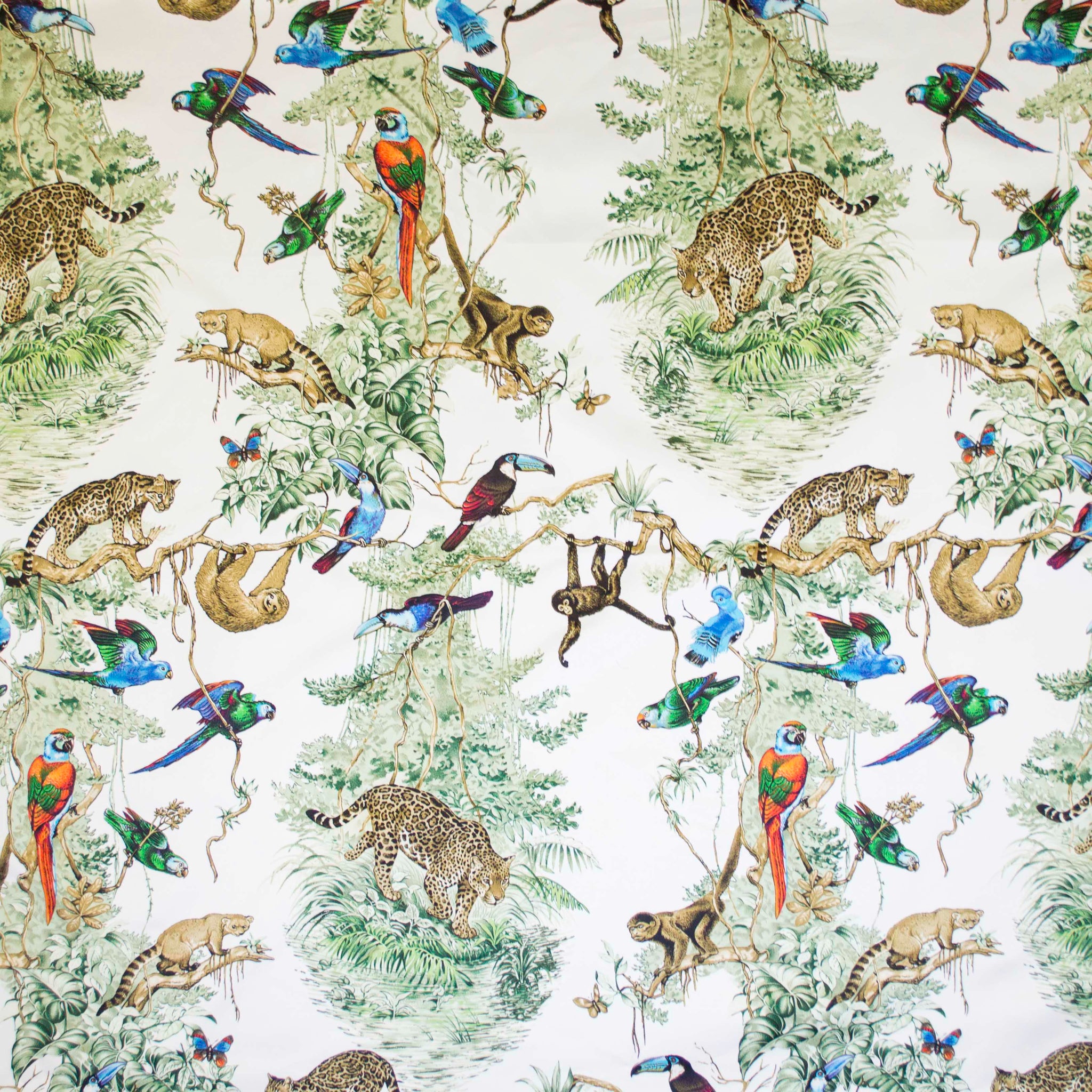 NOVELLA CHALK FABRIC (GREEN/ASH GREY/BLACK)Habitat - Green GreenHabitatAnimal Print