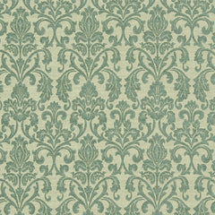 Ruskin Floral Fabric— Beige-Aqua Green—High-Quality—Multi-Purpose —100% Polyester —Sold by The Yard—54" Inches Wide