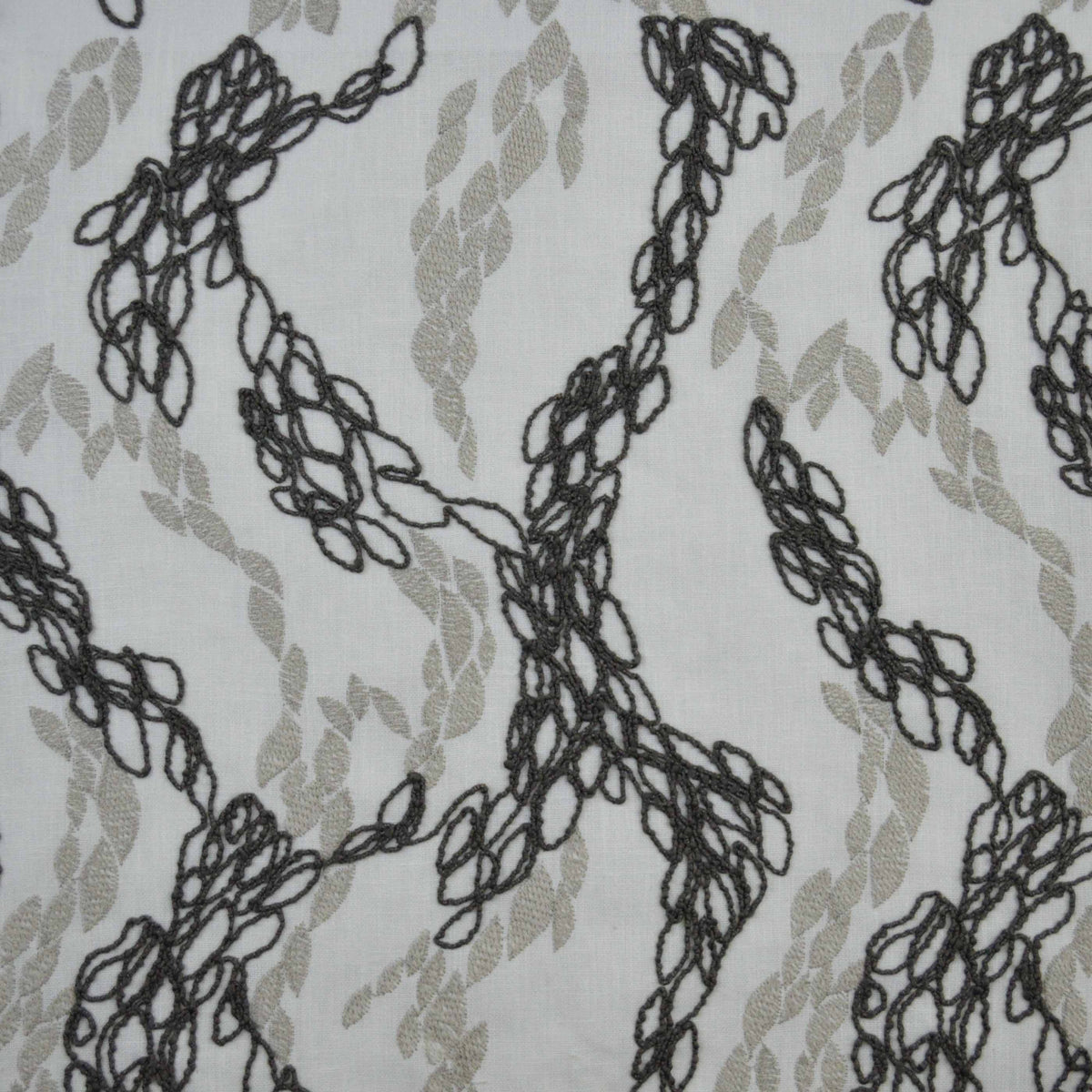 Cordelia Home Décor Fabric – Black Grey Cream – 57/58" Wide