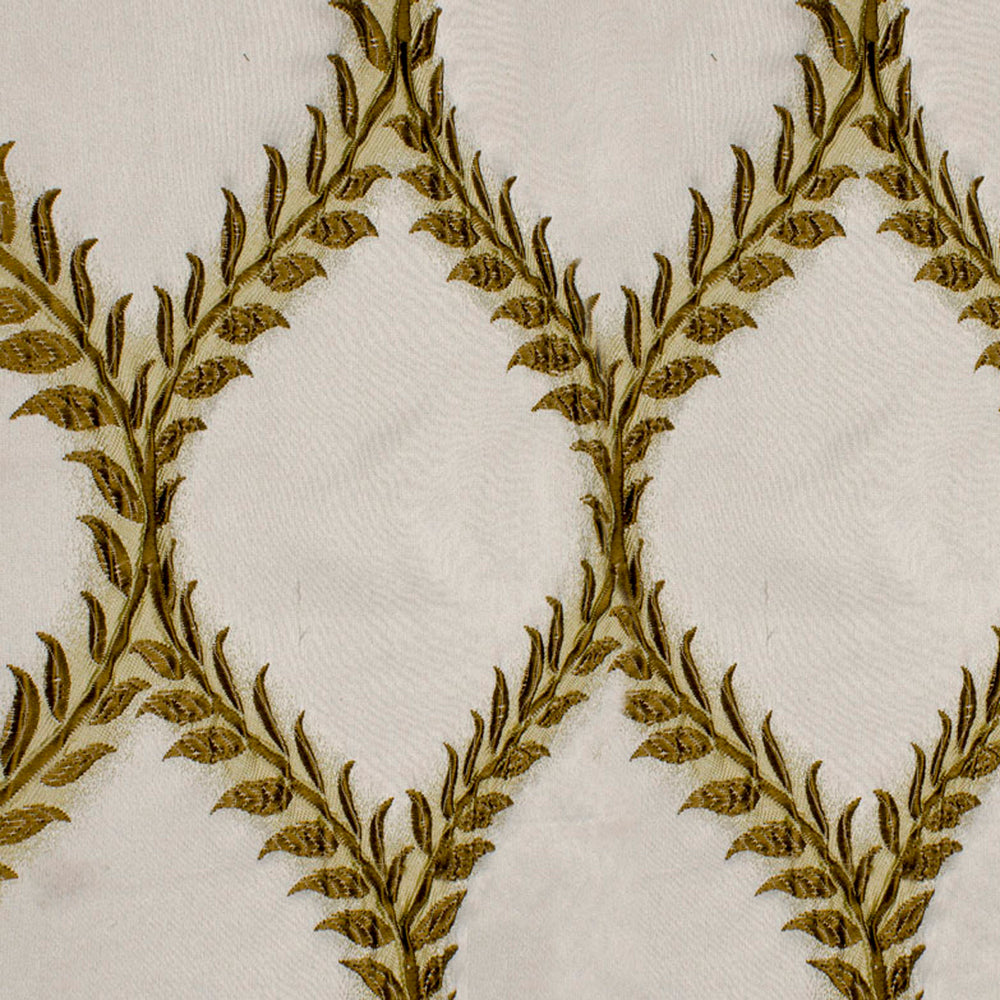 antalya teal blue and gold curtain panel- Beautiful Windows Elgin